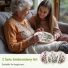 Santune 3 Pack Embroidery Kit for Beginners, Needlepoint Kits for