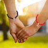 2pcs Mutual Attraction Obsidian Magnetic Pair Bracelet Black Pearl Relationship