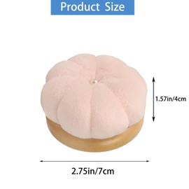 Hilltian 2 PCS Pin Cushion for Sewing, Wooden Base Sewing Pincushion Cute Pins Holder for Sewing Quilting