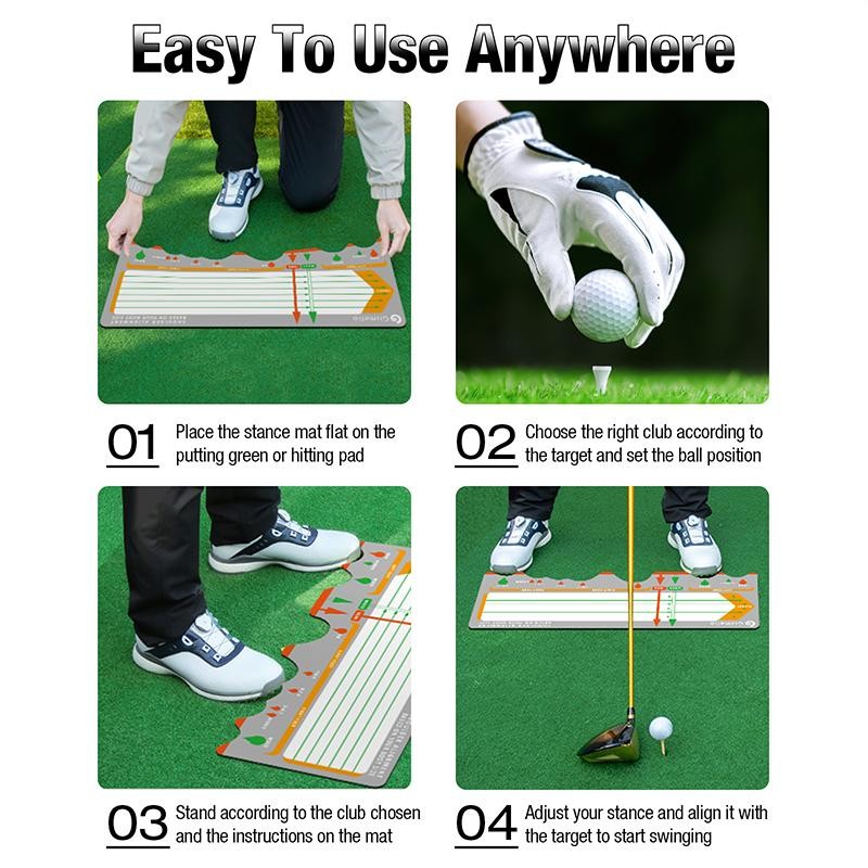 Dprofy Golf Training Mat for Beginners Posture Assistance and Entry-Level
