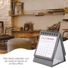 Alipis 2024 Mini Desk Calendar Standing Flip Desk Calendars Table