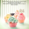 9Sets 2022 Graduation Cupcake Toppers Glitter Alphabet Numbers Diploma Bachelor
