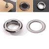 120 Sets Grommets Eyelets 10mm,Black Eyelets,Metal Eyelets For Leather,Metal Eyelets