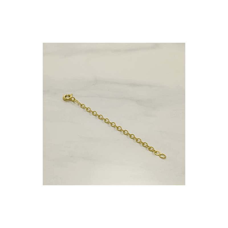 jewellerybox Gold Plated Sterling Silver Belcher Extender 4 Inches With