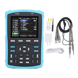 Fluorescent Digital Oscilloscope 2.8in Display 3000mAh Dual Channel Signal Generator Oscilloscope  100‑240V
