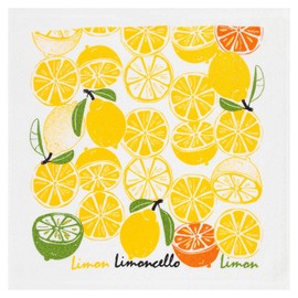 Kracht Kitchen Textiles Limoncello Terry Printed Kitchen Towel 50 x 50 cm Colourful Pack of 3