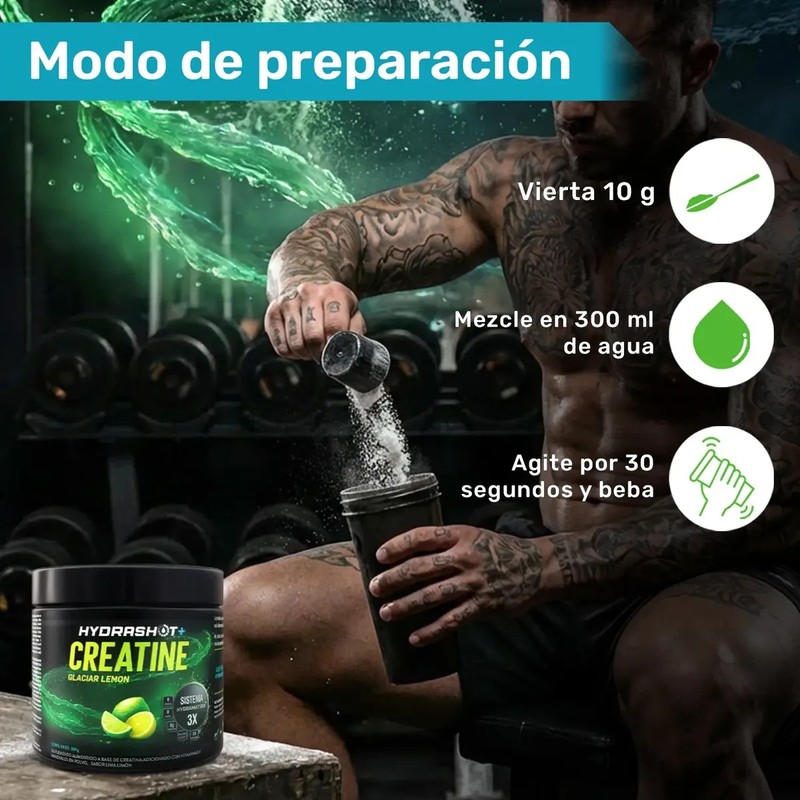 Creatina Polvo 300g Hydrashot