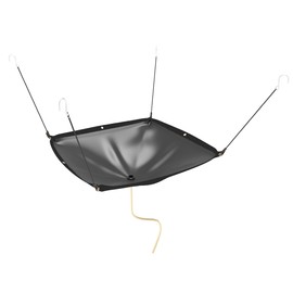 Tredre Ceiling Leak Diverter Drain Tarp Heavy Duty Roof Ceiling Leak Drip Black 10' x 10'