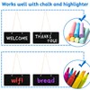 10pcs Chalk Board, Small Chalkboard Signs Erasable Wooden Rectangle with
