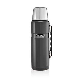 Thermos Stainless King Flask, Gun Metal, 1.2 L 9.4 x 10.5 x 31 cm