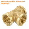 sourcing map Brass Tee Pipe Fitting, G3/4" x G3/4" x
