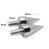HTTMT- 10pcs Universal M8(8mm) Chrome Windscreen Fairing Spike Bolt Kit