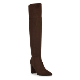 Nine West Women's Miykah Boot, Dark Brown 200, 8.5