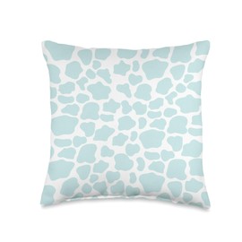 Festiva Designs Throw Pillows Mint Cow Pattern Classic Animal Print Gift for Home Throw Pillow, 16x16, Multicolor