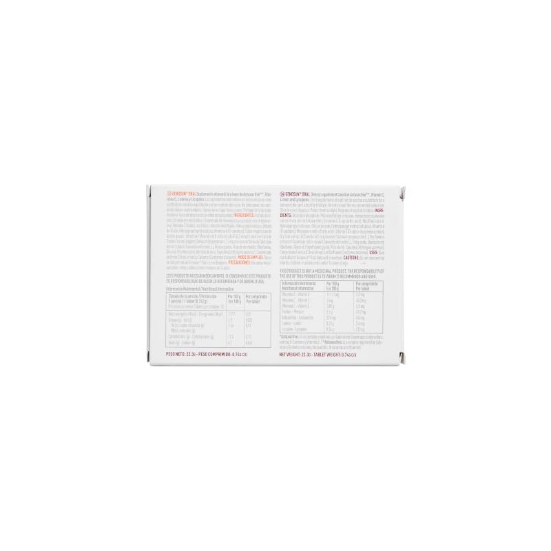 Genosun Oral Suplemento Alimenticio Comprimidos