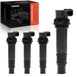 A-Premium Engine Ignition Coil Pack Compatible with Yamaha YZF R1 2002 2003 2004 2005 2006, Replace# 5PW823100000, Set of 4