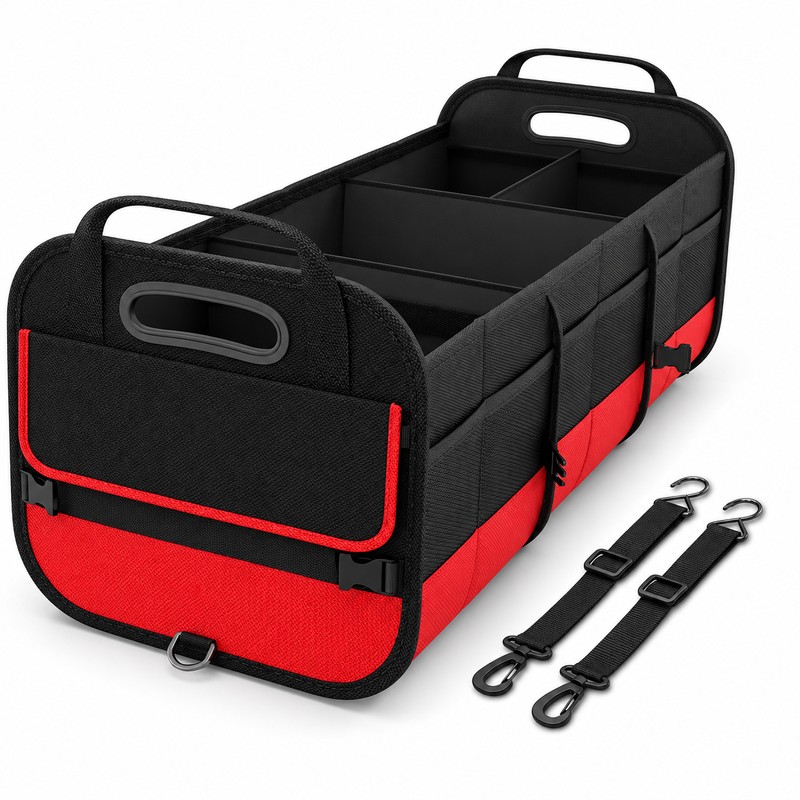 Car Trunk Organizer for Everyday Storage – 95L Collapsible Multi-Compartment