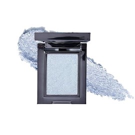 CAKAILA Paleta De Sombras De Ojos Individuales Con Brillo Azul Claro Y Espejo, Sombras De Ojos Monocromáticas En Polvo Neutro Para Mujeres Mayores,...