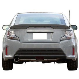 Trunk Spoiler Compatible with 2011-2016 Scion tC, Factory Style ABS Unpainted Black Boot Lip Deck Lid Rear Spoiler Wing Available by IKON MOTORSPORTS, 2012 2013 2014 2015