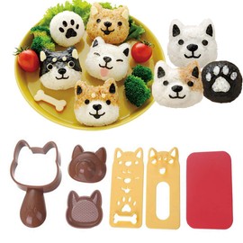 Fellibay Sushi Making Kit Rice Ball Molds Bento Accessories Sandwich Cutters for Kids Kitchen Tools for Baby Kids Meal