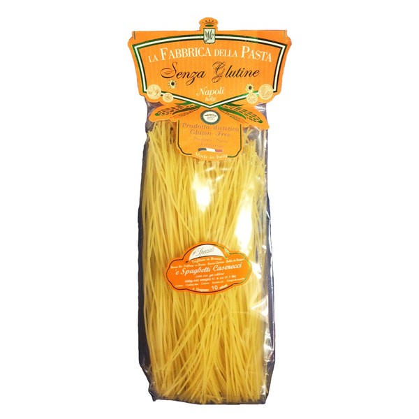 La Fabbrica Della Pasta Gluten Free Spaghetti Caserecci 500 Grams (1.1 lb) Pack of 6