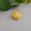 DINJEWEL Certified Square Shape Yellow Sapphire Gemstone Pukhraj Stone Lab