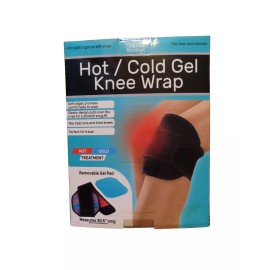 Kole Imports Reusable Hot Cold Gel Ice Knee Wrap 30.5" long Use on R/L Knee #OP998  NEW