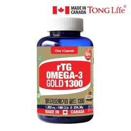 Tonglife-rTG Altige Omega 3 Gold 1300-6 months supply-1 bottle, single option / 통라이프-rTG 알티지 오메가3 골드 1300-6개월분-1병, 단일옵션
