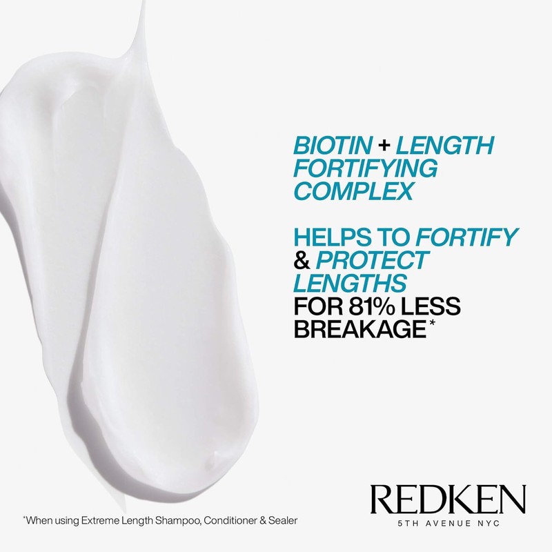 Redken Extreme Length Conditioner For Damaged Hair - Fortifies, Strengthens
