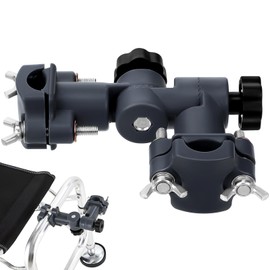 Housoutil Parasol Holder Connecting Rotating Clip Fixed Fishing Holder Support Rod Holder Frame Outdoor Balcony for Umbrella Mandatory Rotation Bait Parasol Holder Balcony Railing