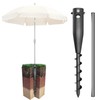 DEROFIT Heavy Duty Metal Umbrella Base, Portable, Adjustable, and Multi-Use