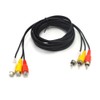 Padarsey® Cable de extensión de vídeo compuesto de audio 3RCA