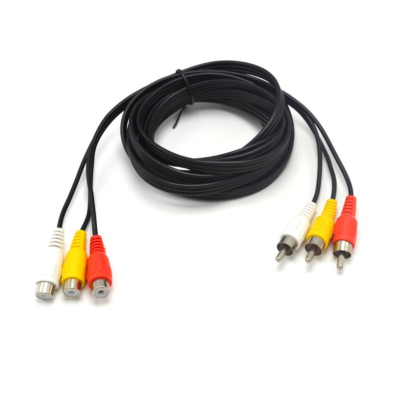 Padarsey® Cable de extensión de vídeo compuesto de audio 3RCA