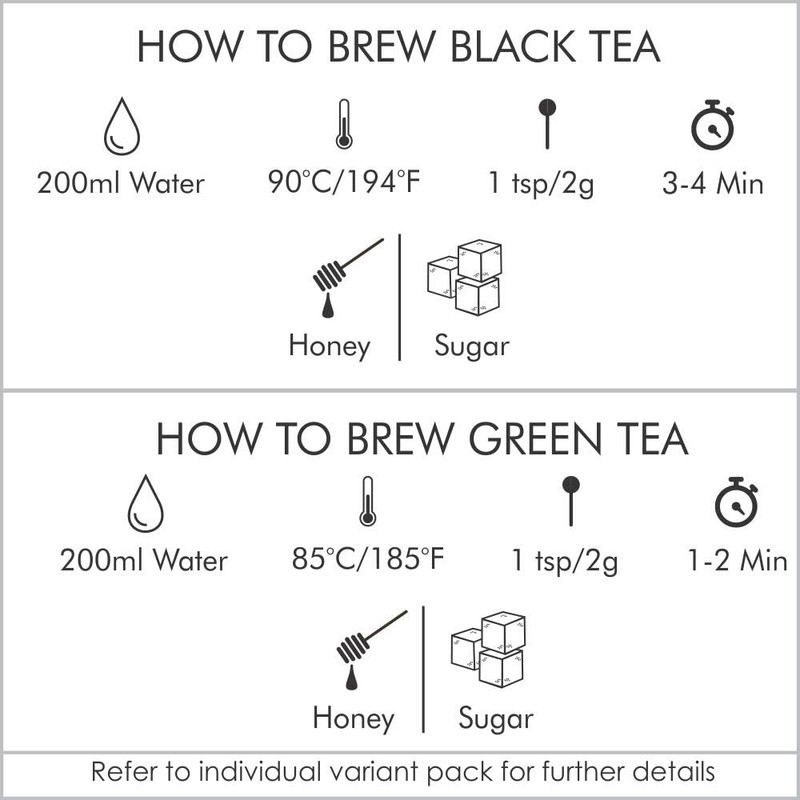Octavius Wooden Caddy Tea Sampler Packs (3 Loose - Assam/Darjeeling/Nilgiri)
