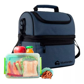 Bluelander Bolsa De Almuerzo Lonchera Térmica Portátil Y Gran Capacidad
