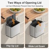 Mbillion Kitchen Compost Bin Hanging Trash Can with Lid 1.05