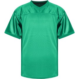 Phoneutrix Blank Football Jersey, Sports T-Shirt Hip Hop Jersey for Party (X-Large, Green)