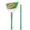 Libman 2 Piece Steel Handle Angle Broom and Dustpan Green