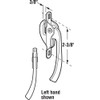 Prime-Line H 3541 Aluminum Diecast, Left Hand, Casement Window Locking
