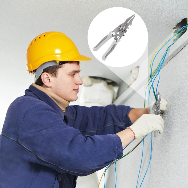 27 in 1 Multifunctional Wire Stripper, Crimper Cable Cutter Pliers,