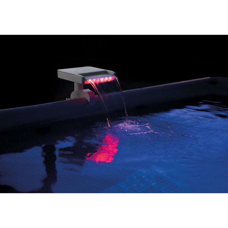 Intex Multi-Color LED Waterfall Cascade for Intex Above Ground Pools,