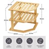 Taylor & Brown Bamboo 3 Tier Corner Shelf Unit Kitchen