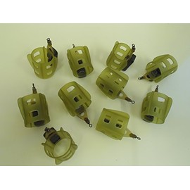 10 x Open Ended Fin Feeders - 25 grams. Carp/Coarse fishing, rivers and Lakes