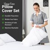 Rohi Polycotton Pillowcases 2 Pack - Easy Iron Bed Pillow