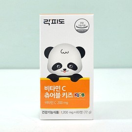 Lactifido (당일출고) 락피도 비타민 C 츄어블 키즈 1200mg x 60정 (Rapid Shipping) Lacto Biota Vitamin C Chewable Kids 1200mg x 60 Tablets