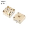 Sourcingmap 5 Pcs 224pF 4-Linear PCB Trimmer Variable Adjustable Capacitors
