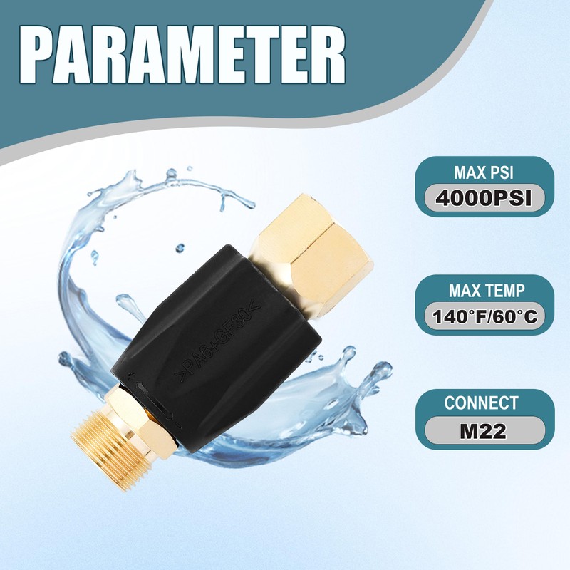 JOEJET Adjustable Pressure Regulator for Pressure Washer, Pressure Washer Regulator