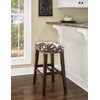 Linon Walt Brown Cow Print Bar Stool