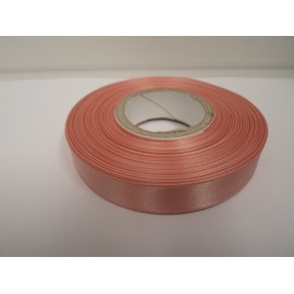 2 metres of 15mm Satin Ribbon Dusky Pink Double Sided 15 mm 1.5cm