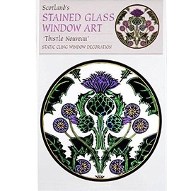 HENSITA Static Window Cling in a Thistle Nouveau Design